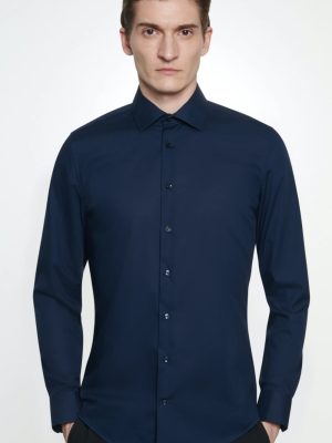Seidensticker slim fit sötétkék ing