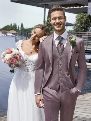 Costum de mire burgundy WILVORST