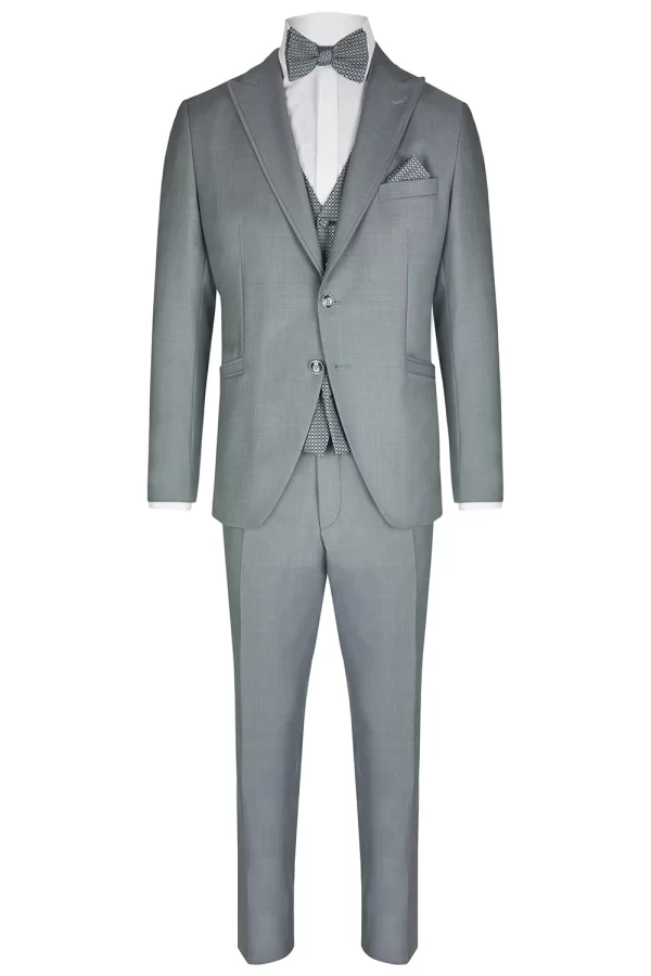 WILVORST slim fit türkizzöld esküvői öltöny - Image 2